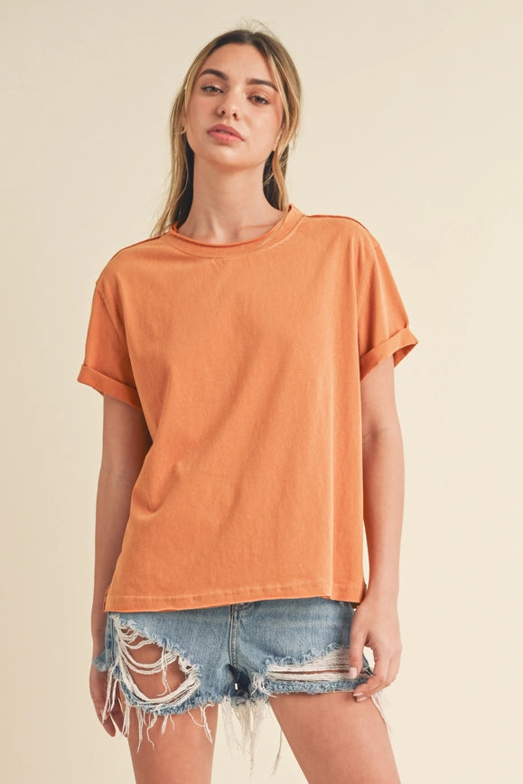Mali Baby Tee Short Sleeve Top Golden-TOP-AEMI + CO-S-Urbanheer