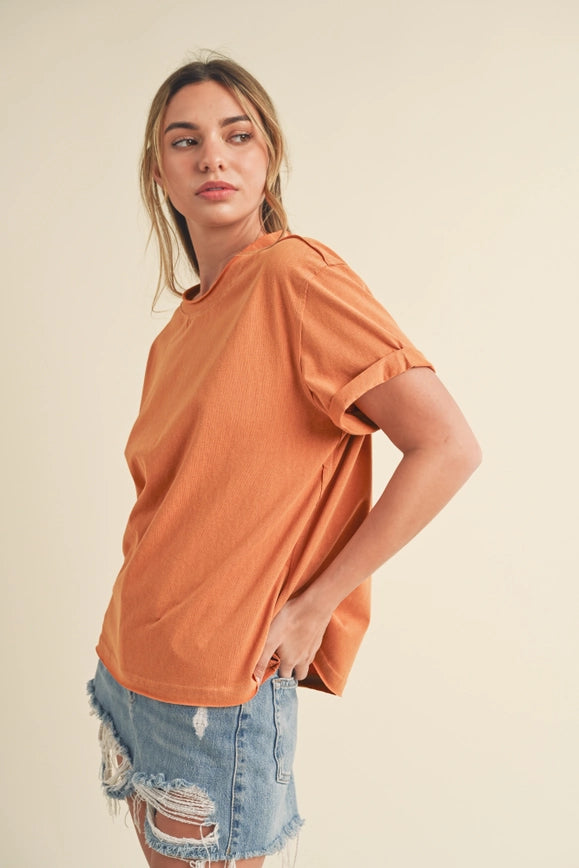 Mali Baby Tee Short Sleeve Top Golden-TOP-AEMI + CO-S-Urbanheer