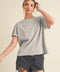 Mali Baby Tee Short Sleeve Top Heather Gray-TOP-AEMI + CO-S-Urbanheer