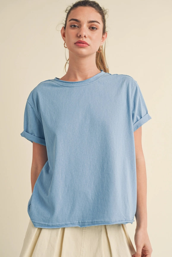 Mali Baby Tee Short Sleeve Top Ocean-TOP-AEMI + CO-S-Urbanheer