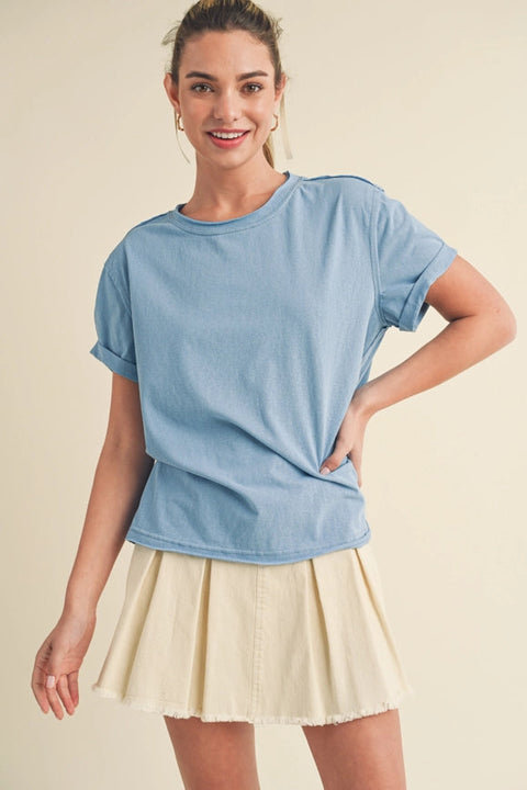 Mali Baby Tee Short Sleeve Top Ocean-TOP-AEMI + CO-S-Urbanheer