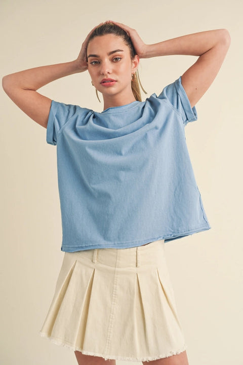 Mali Baby Tee Short Sleeve Top Ocean-TOP-AEMI + CO-S-Urbanheer