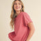 Mali Baby Tee Short Sleeve Top Rose-TOP-AEMI + CO-S-Urbanheer