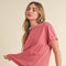 Mali Baby Tee Short Sleeve Top Rose-TOP-AEMI + CO-S-Urbanheer