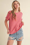 Mali Baby Tee Short Sleeve Top Rose-TOP-AEMI + CO-S-Urbanheer