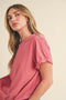 Mali Baby Tee Short Sleeve Top Rose-TOP-AEMI + CO-S-Urbanheer