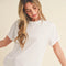 Mali Baby Tee Short Sleeve Top White-TOP-AEMI + CO-S-Urbanheer