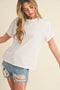 Mali Baby Tee Short Sleeve Top White-TOP-AEMI + CO-S-Urbanheer