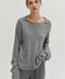 Maline Cashmere Softened Collared Sweater Top H.GREY-Top-Crescent-XS-H.GREY-Urbanheer