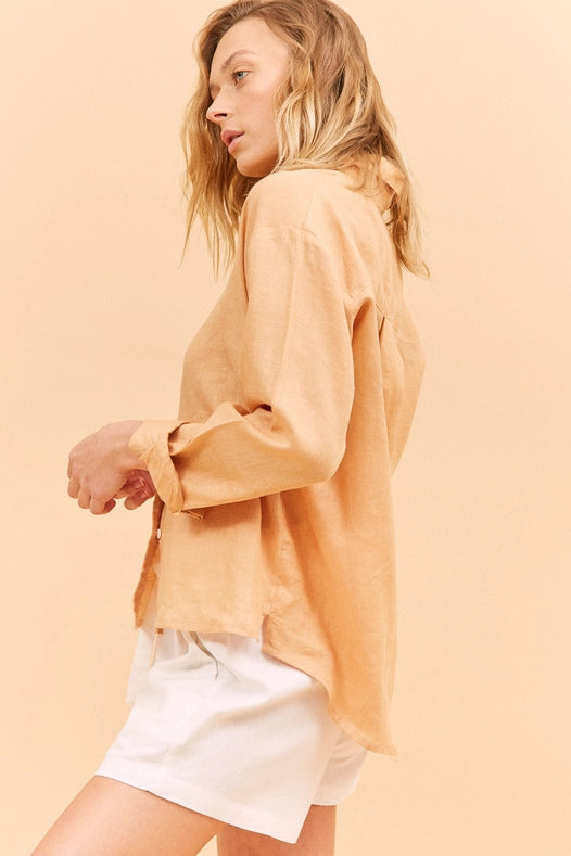Mallow Shirt - Peach-SHIRTS-BEFORE ANYONE ELSE-L-Peach-Urbanheer