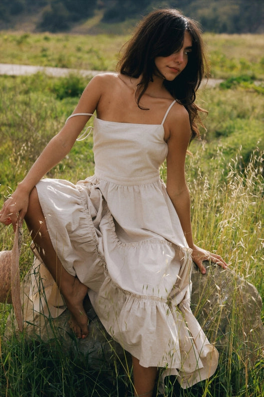 Malto Dress-Dress-Cousin The Label (Krewe du Q)-S-Beige-Urbanheer