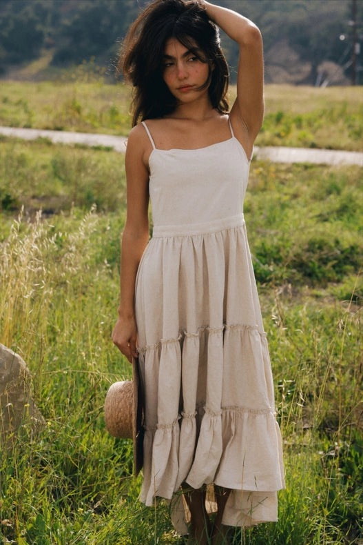 Malto Dress-Dress-Cousin The Label (Krewe du Q)-S-Beige-Urbanheer