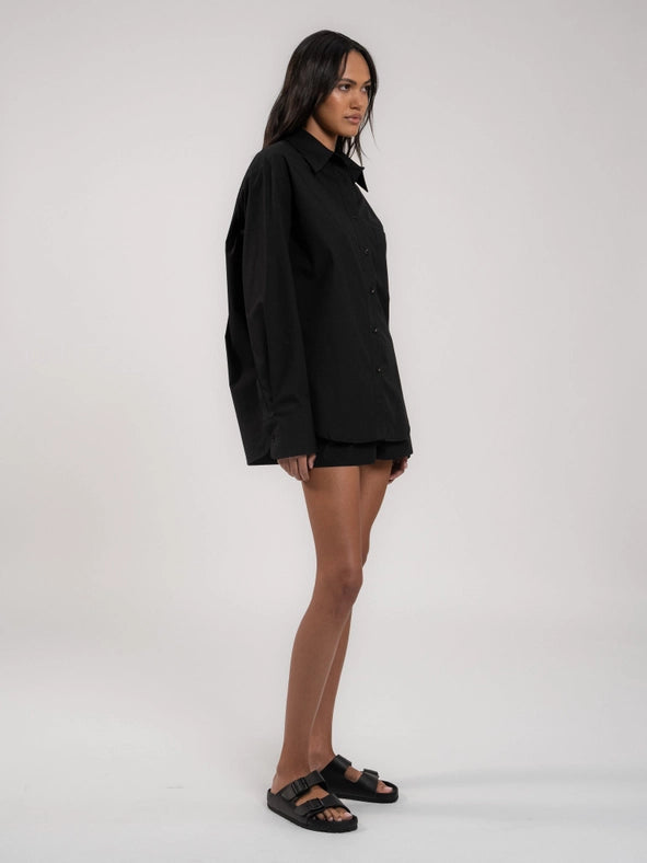 Manana Shirt BLACK-Shirt-CLYQUE-XS-Urbanheer