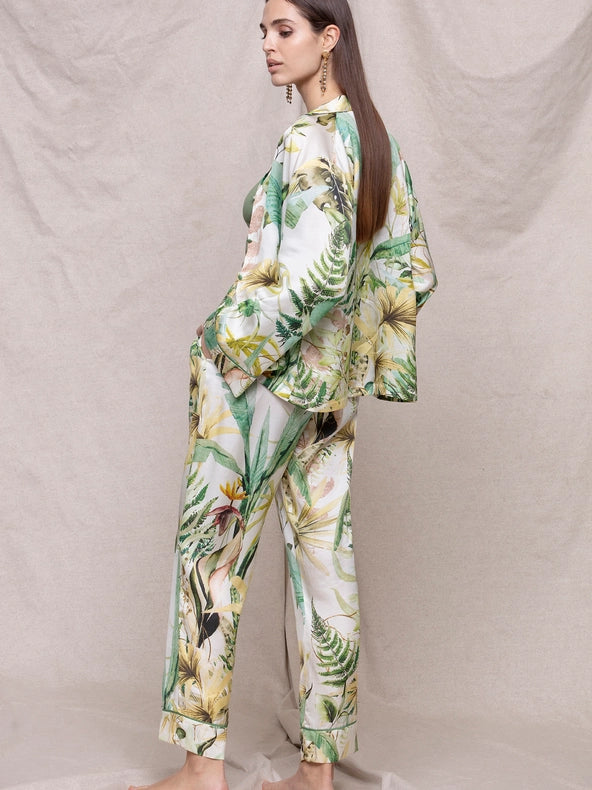 Manaus Pyjama Trousers-Trousers-Greenkiss-S/M-Manaus Print-Urbanheer