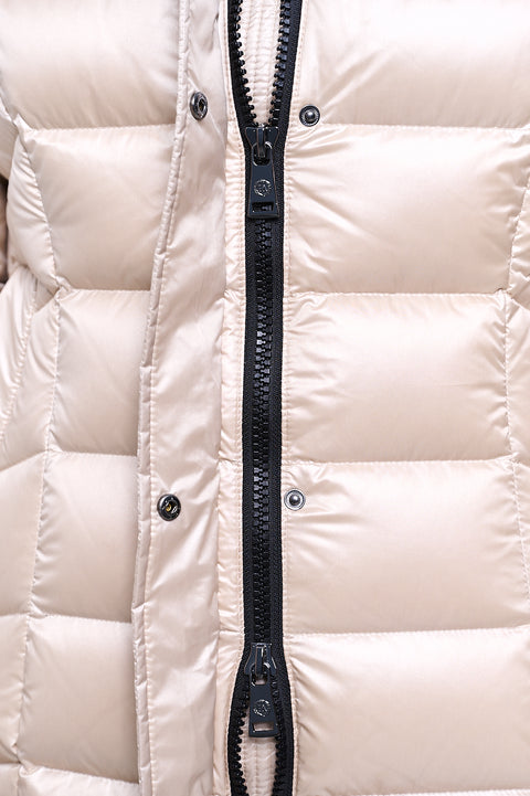 Manhattan-I Slim Fit Long Down Jacket With Detachable Hood