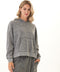 Marcellina Mineral Wash CVC Fleece Pullover Hoodie