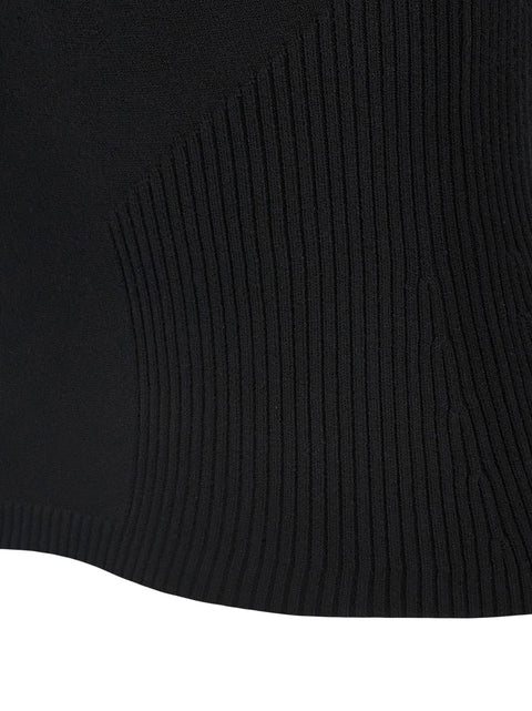 Marine Serre Moon Jewelry Knit Open Neck Top