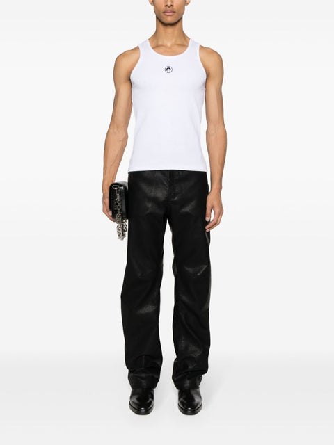 Marine Serre Moon cotton tank top