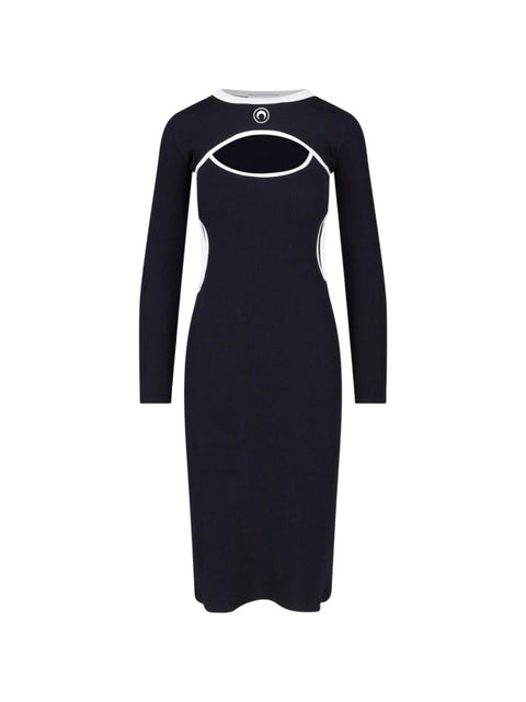 Marine Serre Moon cutout midi dress