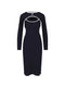 Marine Serre Moon cutout midi dress