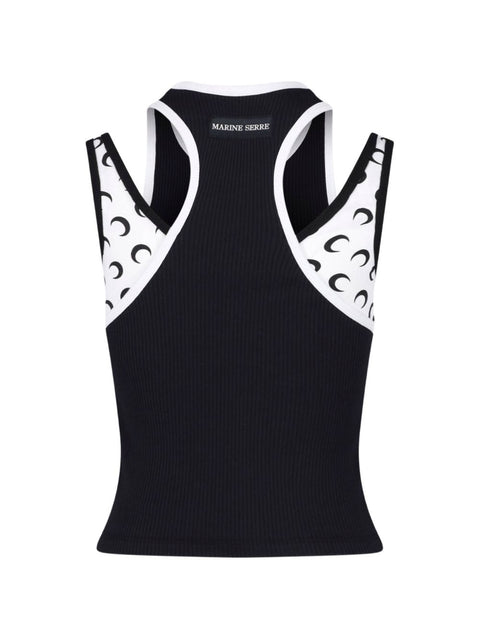 Marine Serre Moon layered tank top