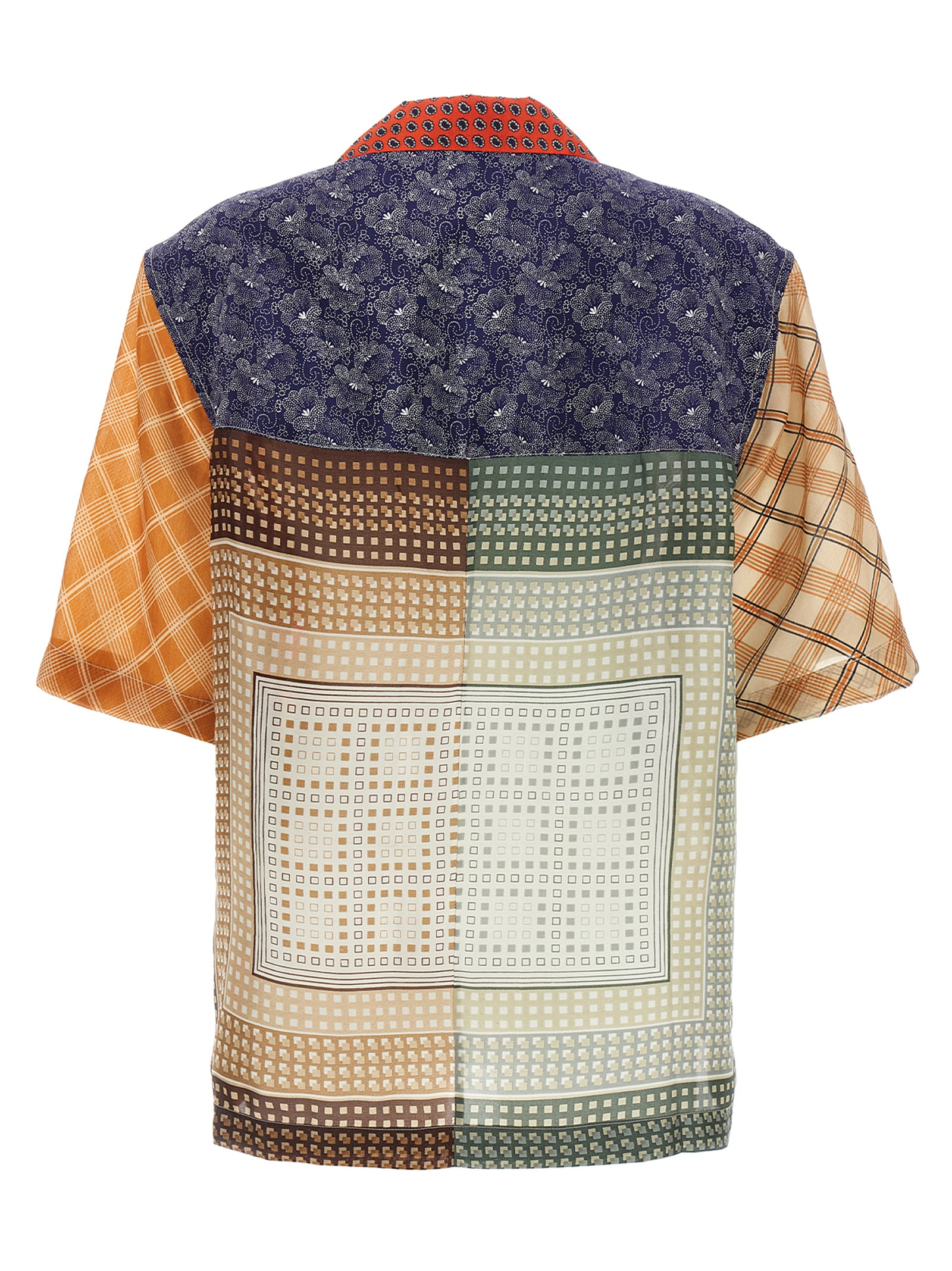 Marine Serre Regenerated Silk Scarves Bowling Shirt