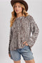 Marled Pattern Knit Sweater