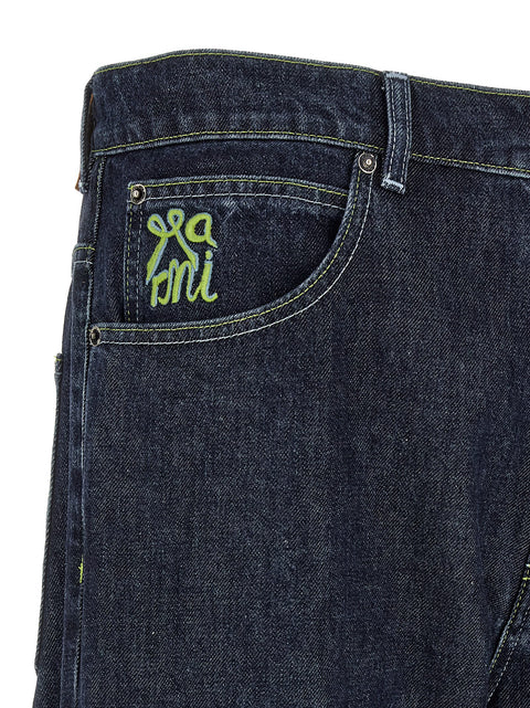 Marni Logo Embroidery Jeans