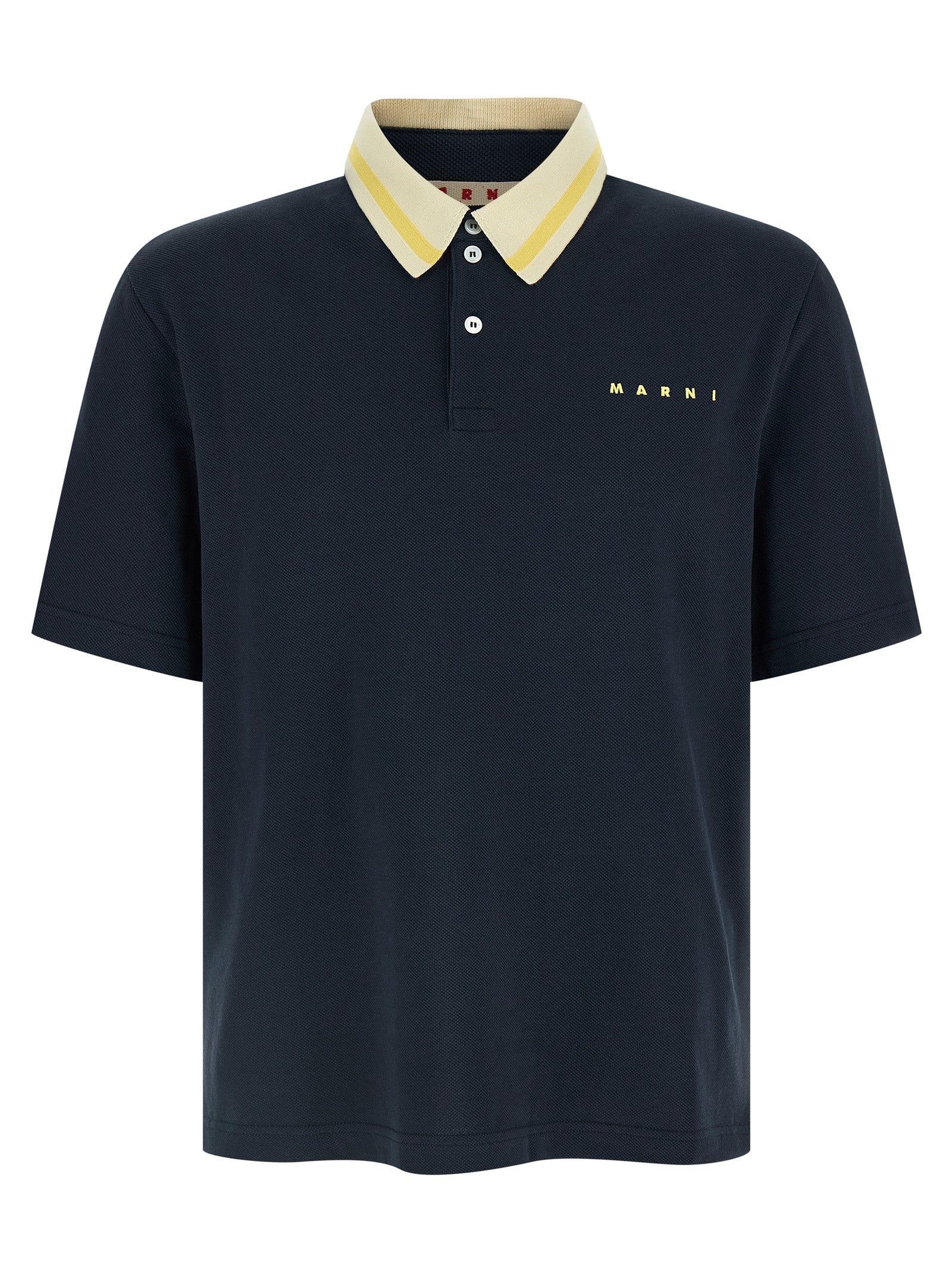Marni Piqué Cotton Polo Shirt