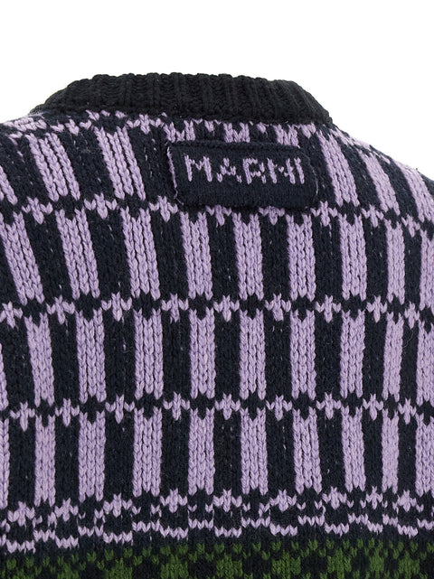 Marni Sweater With Geometric Pattern