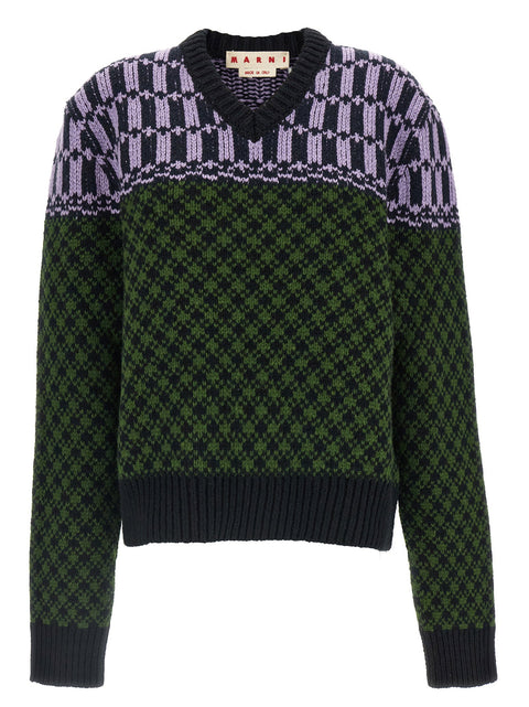 Marni Sweater With Geometric Pattern