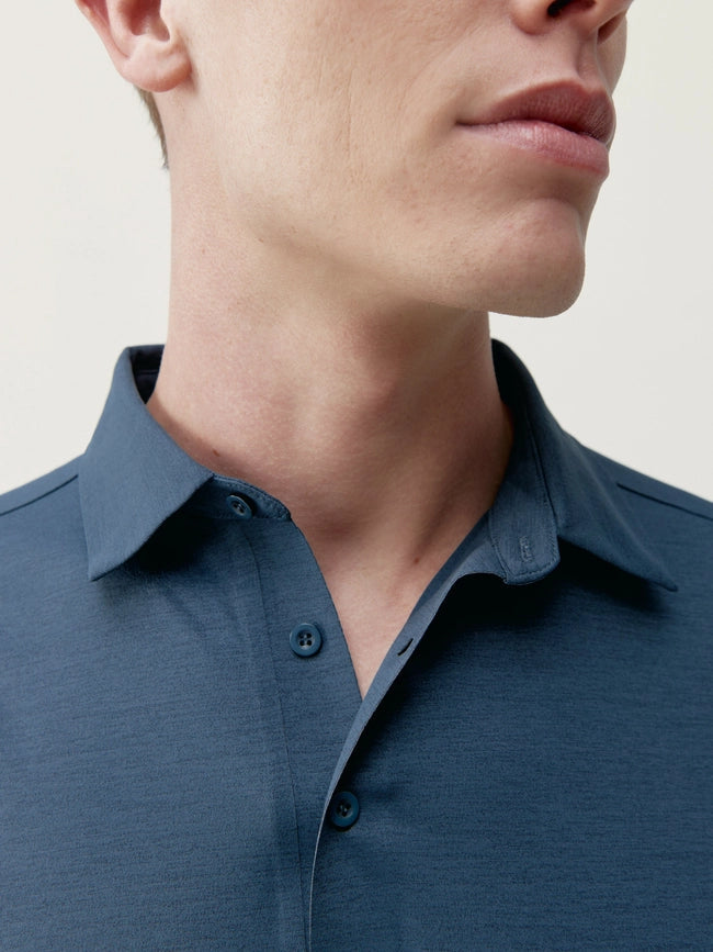 Maroni Denim Polo T-Shirt-T-Shirt-Born Living Yoga-XS-Urbanheer