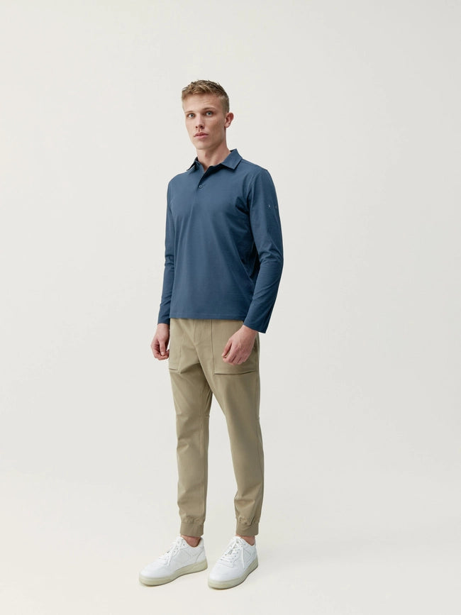 Maroni Denim Polo T-Shirt-T-Shirt-Born Living Yoga-XS-Urbanheer