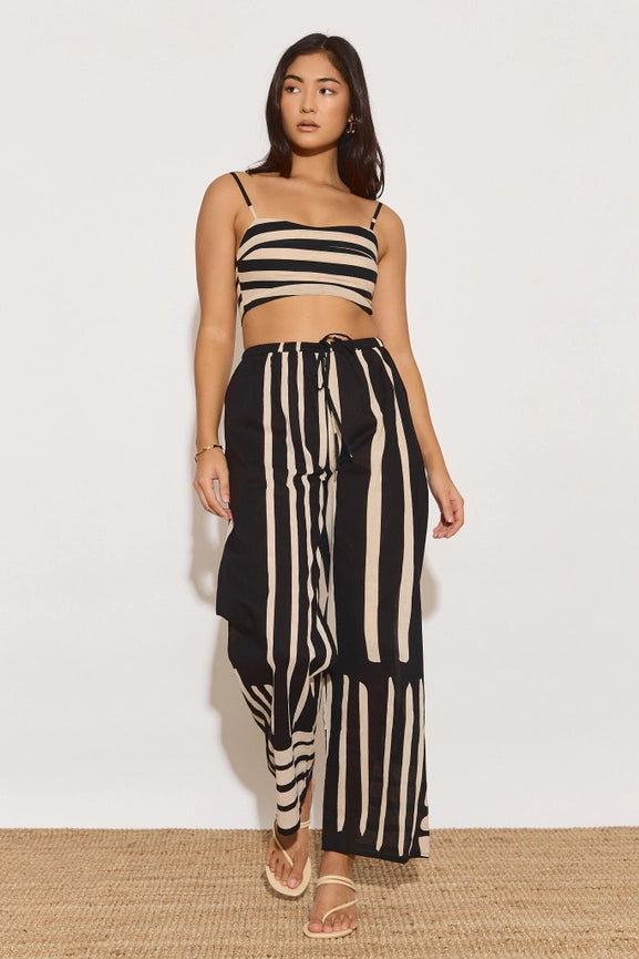 Mateo Crop Top - Cream/Black-Top-BEFORE ANYONE ELSE-S-Cream/Black-Urbanheer