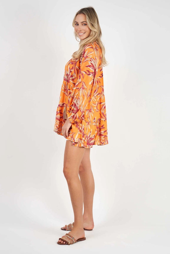 Matilda Long Sleeve Top Dahlia-Top-Naudic-3XL-Rust-Urbanheer