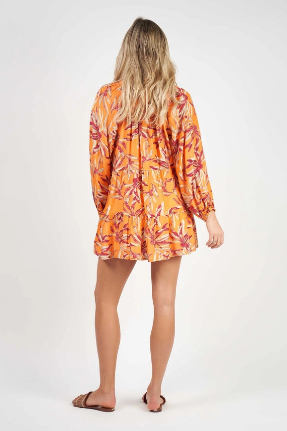 Matilda Long Sleeve Top Dahlia-Top-Naudic-3XL-Rust-Urbanheer