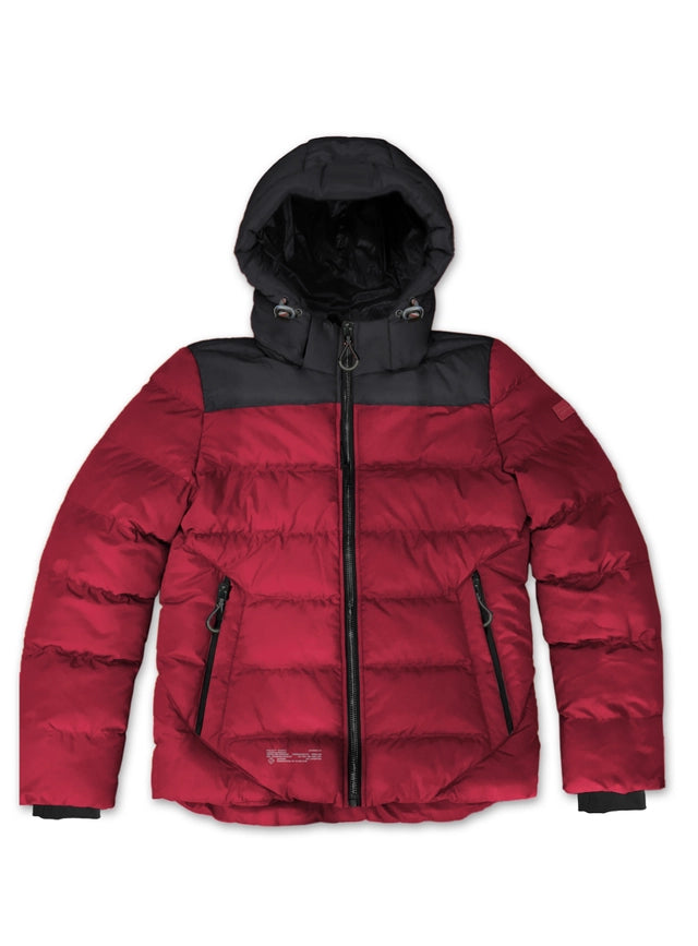Matte Shine Midweight Jacket-Puffer Jacket-Point Zero-S-Red-Urbanheer
