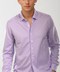 Mauro Long Sleeve Check Tech Shirt - Lavender