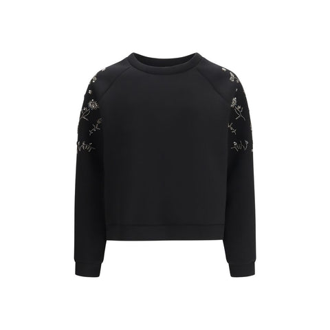 Max Mara Black Polyester Sweatshirt