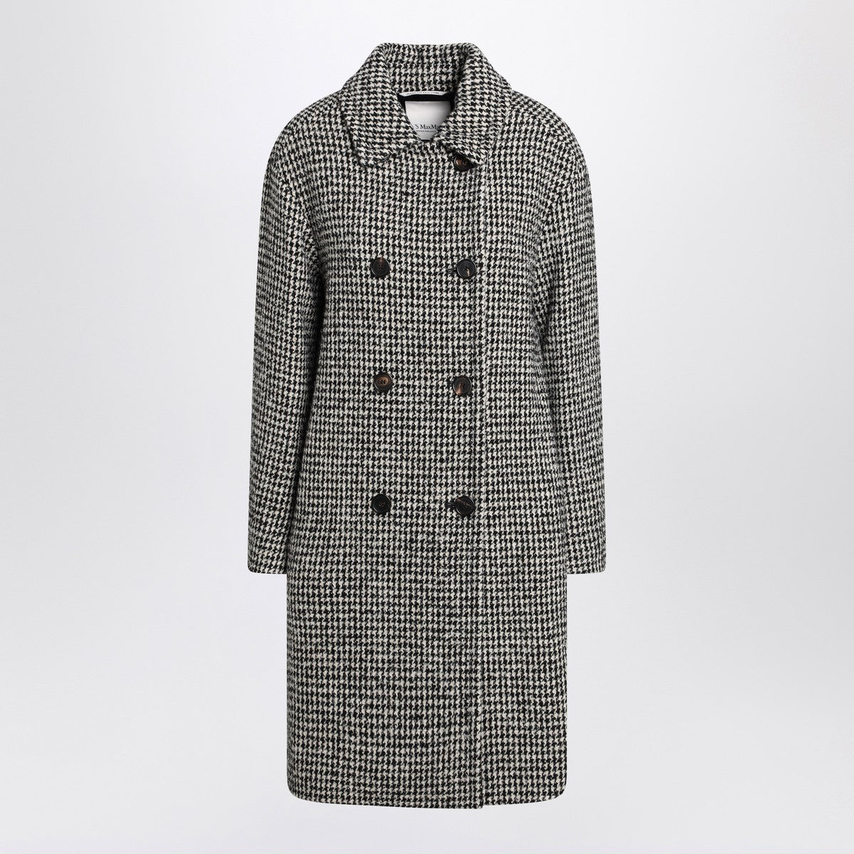Max Mara Black and white houndstooth coat