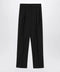 Max Mara Black pinstriped wool trousers
