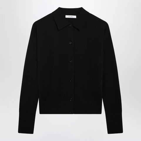 Max Mara Black wool-blend cardigan