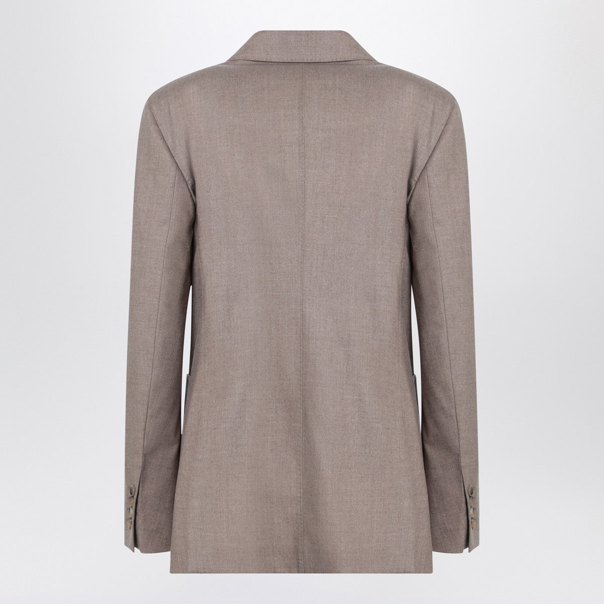 Max Mara Double-breasted cashmere jacket in dove color