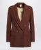 Max Mara Earth-tone jacket in wool grain de poudre