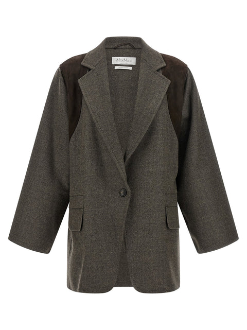 Max Mara Grey Brown Fenice Blazer
