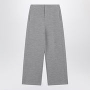 Max Mara Grey wool-cotton blend trousers