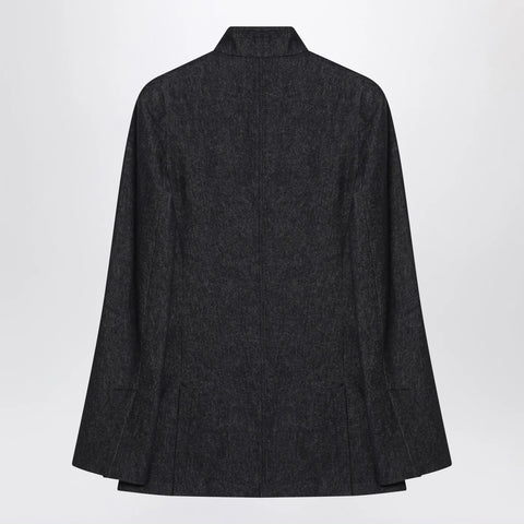 Max Mara Midnight blue jacket in cotton denim effect