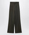 Max Mara Moss green wide-leg wool trousers