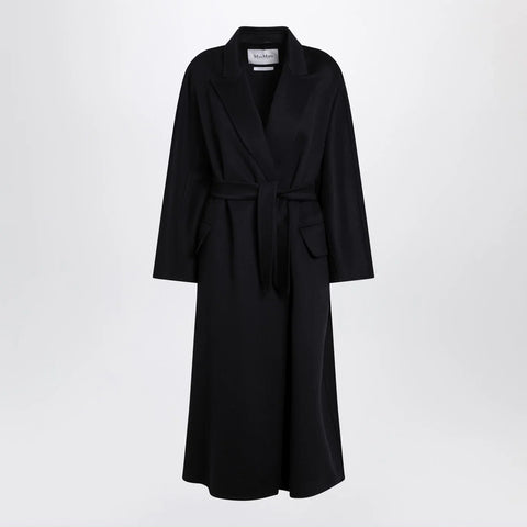 Max Mara Navy cashmere wrap coat