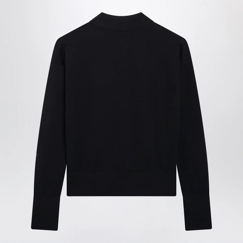 Max Mara Navy wool-blend cardigan